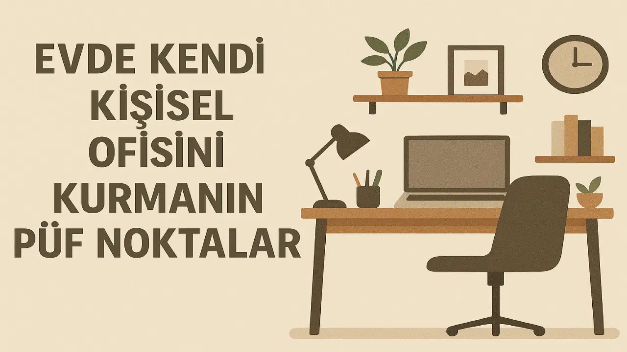 Evde Kendi Kişisel Ofisini Kurmanın Püf Noktaları